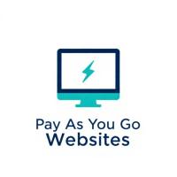 Minimal modern vector logo for a web design agency named "Pay As You Go Websites". Clean flat design with an abstract browser window icon and a subtle lightning/bolt or cursor accent. Use a professional palette: navy #0B2545 and teal #0E7490 on white background. Include the brand text "Pay As You Go Websites" in a geometric sans-serif. High-contrast, scalable, SVG-style.